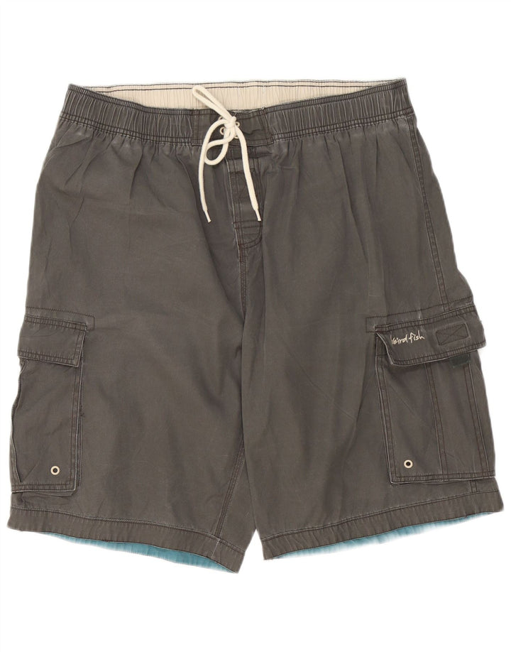 WEIRD FISH Pantaloncini da bagno cargo da uomo XL Poliestere grigio