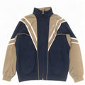Giacca superiore della tuta da uomo Champion, poliestere color block medio blu navy