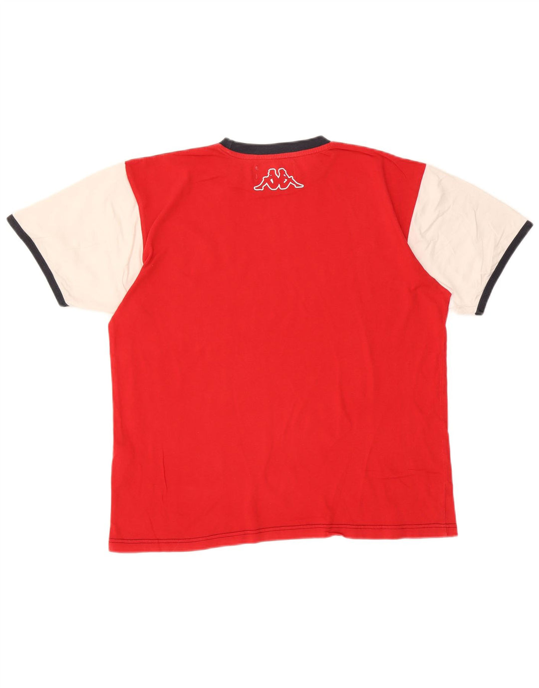 T-shirt grafica da uomo Kappa Top in cotone color block rosso medio