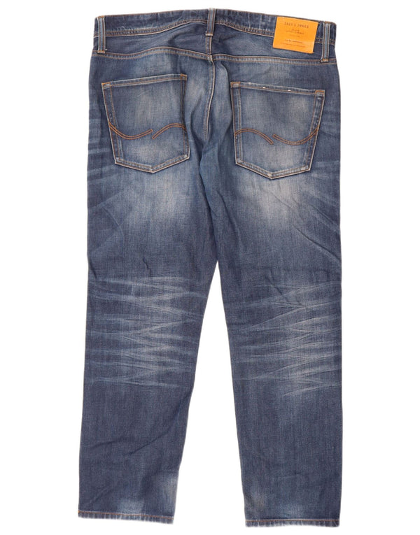 Jeans dritti Mike da uomo Jack & Jones W34 L30 cotone blu
