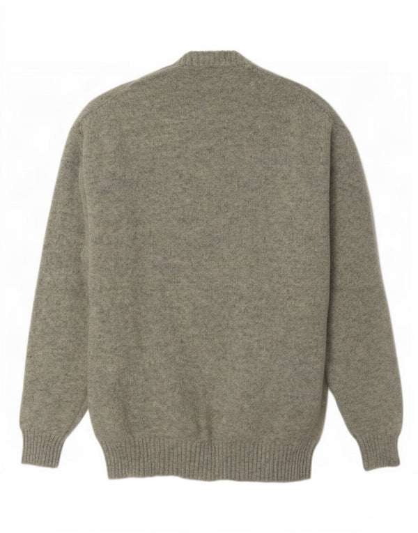 Maglione maglione girocollo da uomo Rodrigo IT 52 Large in lana grigia