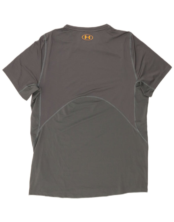 T-shirt Under Armour da uomo Heat Gear Top grande poliestere mimetico grigio