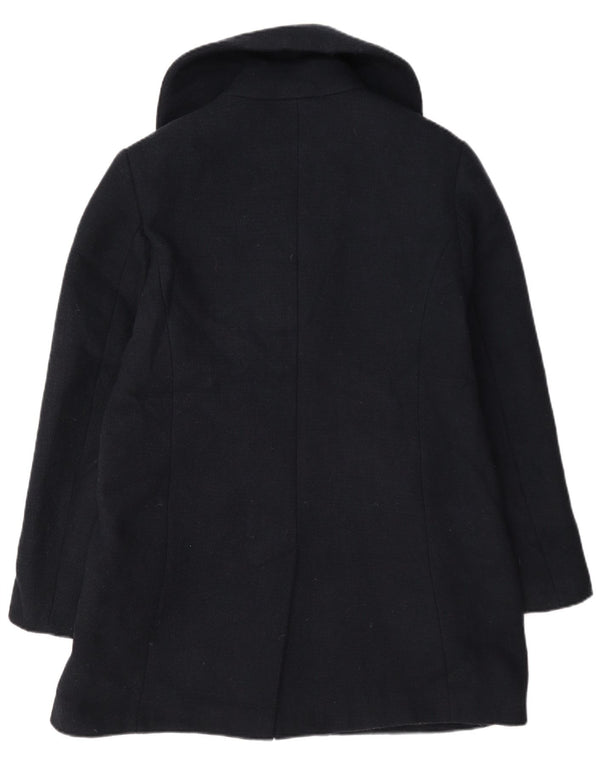 Cappotto da marinaio doppio petto da donna Marks & Spencer UK 12 medio in lana blu navy