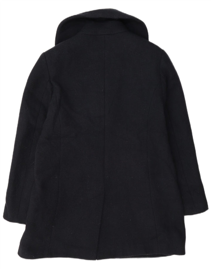Cappotto da marinaio doppio petto da donna Marks & Spencer UK 12 medio in lana blu navy