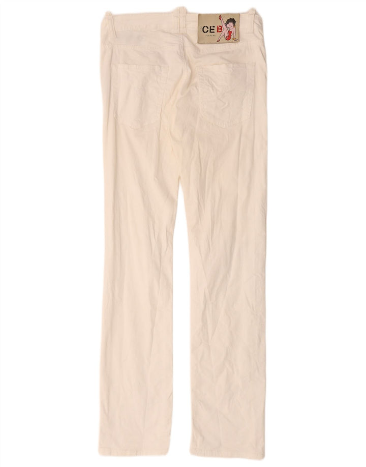 Jeans slim a vita bassa da donna Iceberg W29 L33 cotone bianco