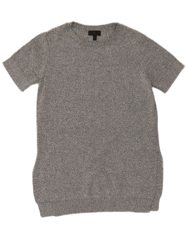 T-shirt lunga da donna Cos UK 8 piccola viscosa chiazzata grigia