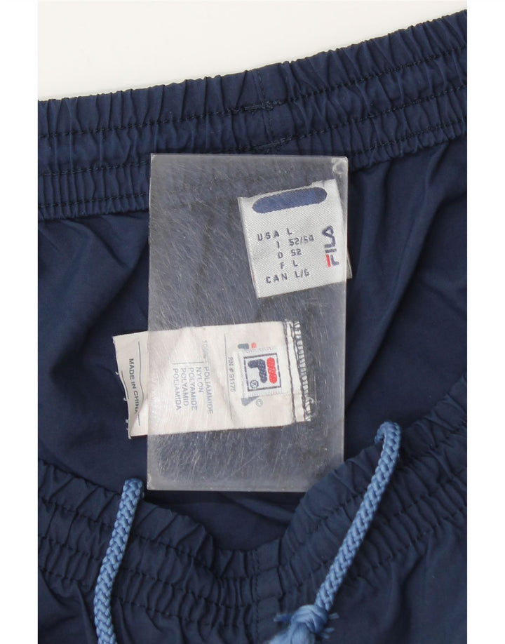 Pantaloncini sportivi da uomo Fila Large blu navy in poliammide