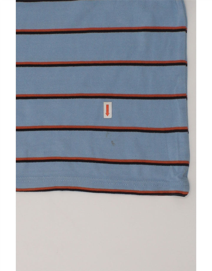 KAPPA Boys Polo Shirt 5-6 Years Small  Blue Striped Cotton | Vintage Kappa | Thrift | Second-Hand Kappa | Used Clothing | Messina Hembry 