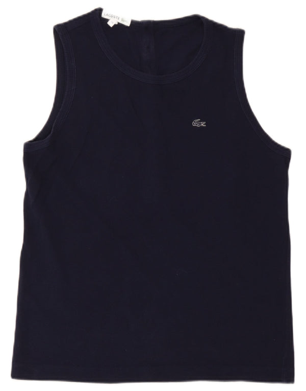Canotta da donna Lacoste taglia 38 media in cotone blu navy