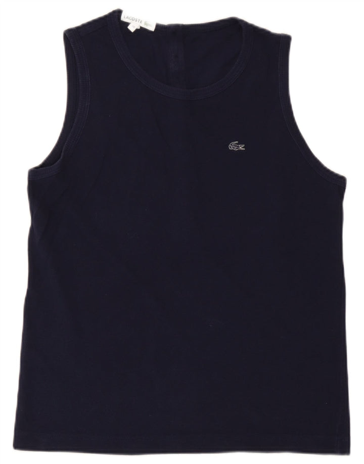 Canotta da donna Lacoste taglia 38 media in cotone blu navy