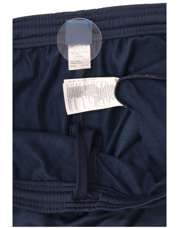 Pantaloni da tuta da uomo Reebok Large in poliestere blu navy