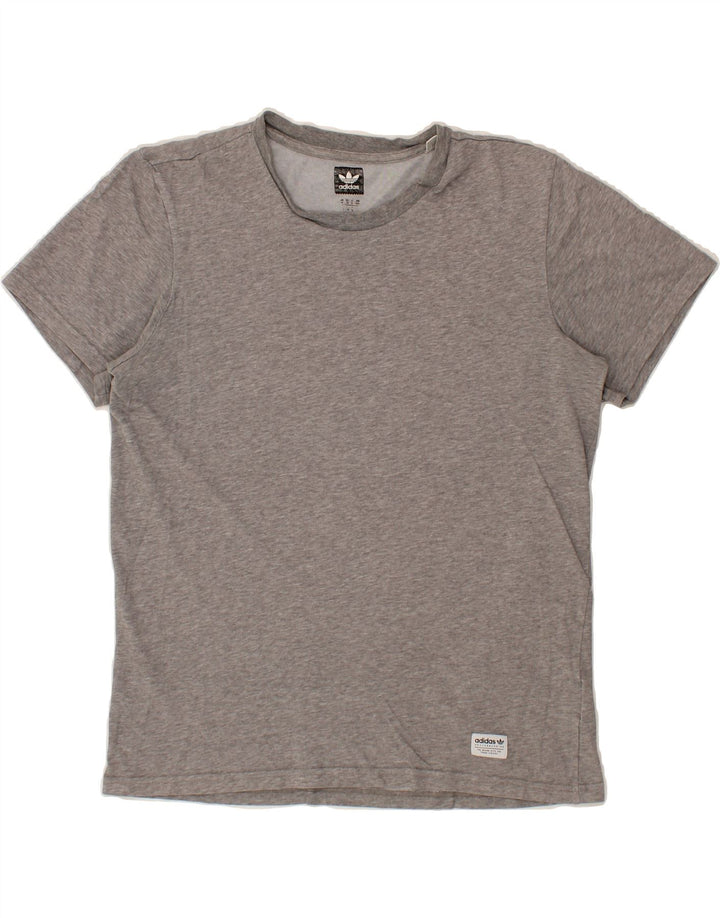 ADIDAS Mens T-Shirt Top Medium Grey Cotton Vintage Adidas and Second-Hand Adidas from Messina Hembry 