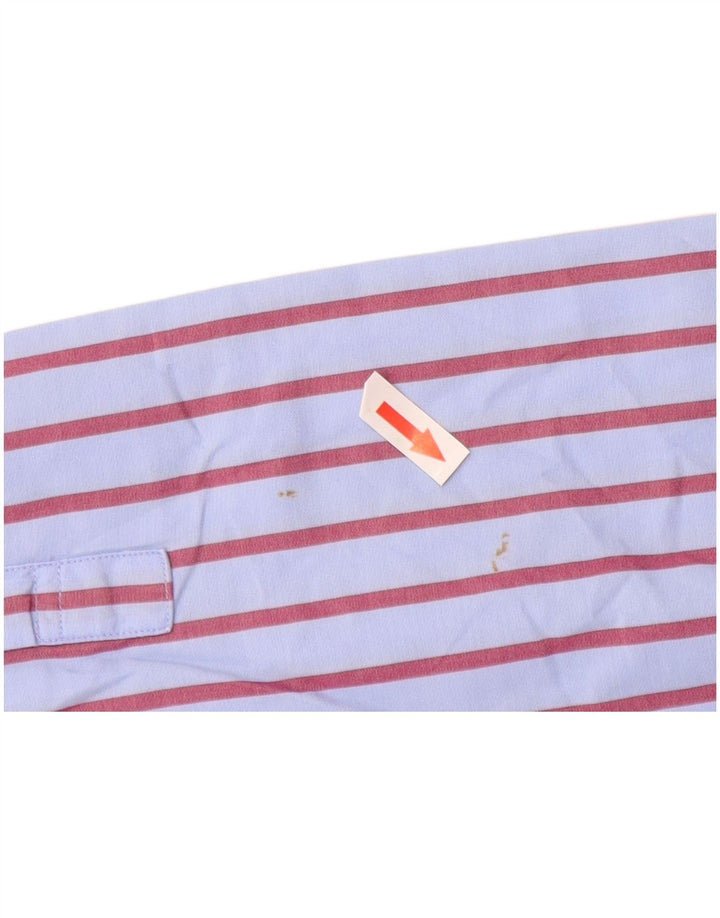 Camicia da uomo Lacoste taglia 41 grande cotone gessato blu