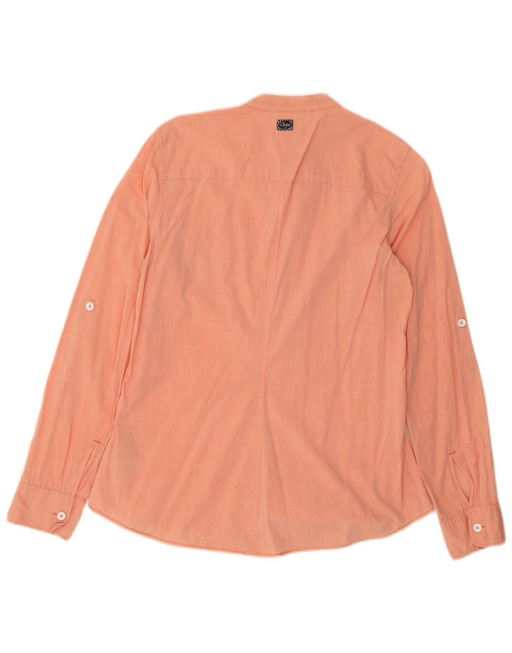 G-STAR Womens Shirt UK 12 Medium Orange Cotton