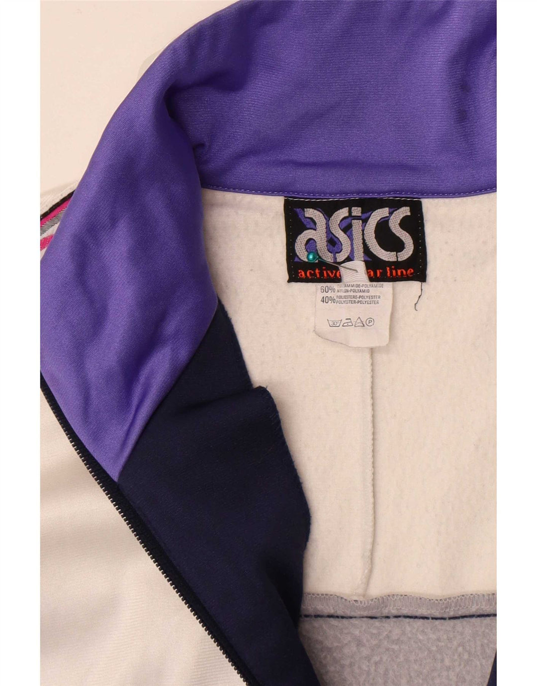 Giacca da ginnastica grafica da uomo Asics IT 50 Medium White Colourblock