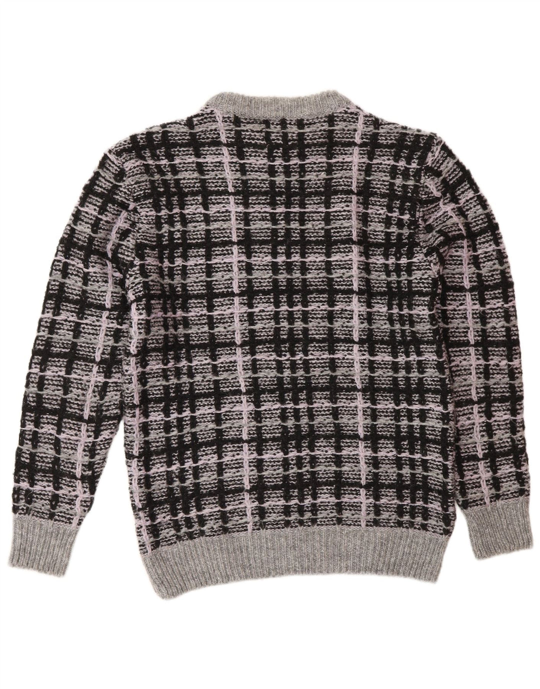 Maglione girocollo da uomo Zara in acrilico grigio medio