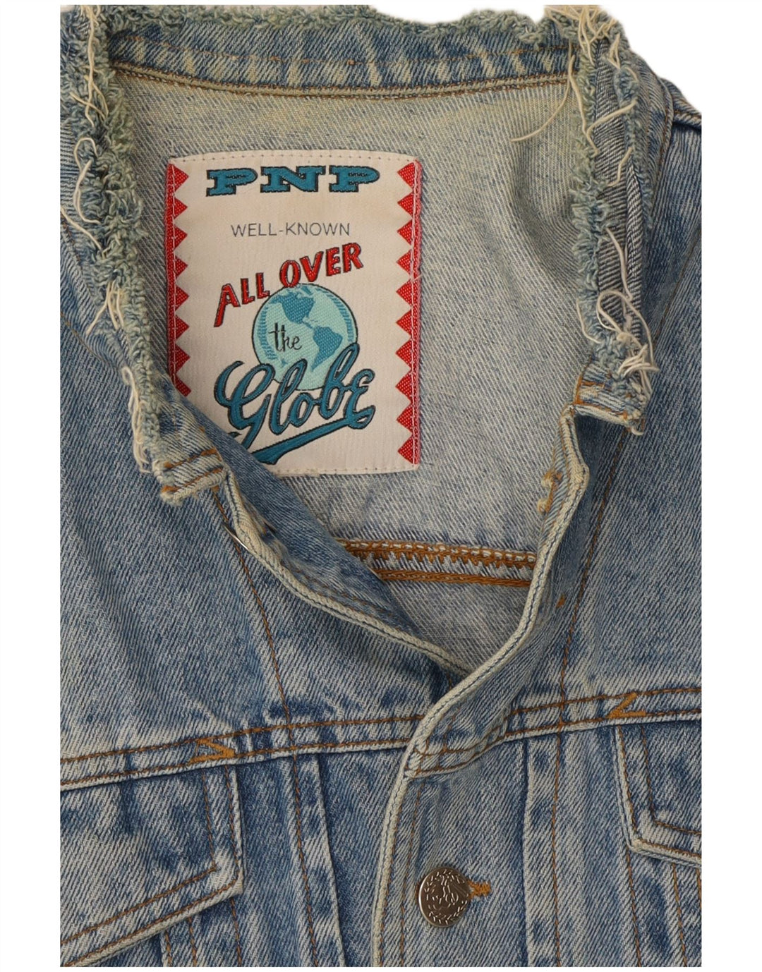 Giacca di jeans vintage da uomo UK 36 piccola blu