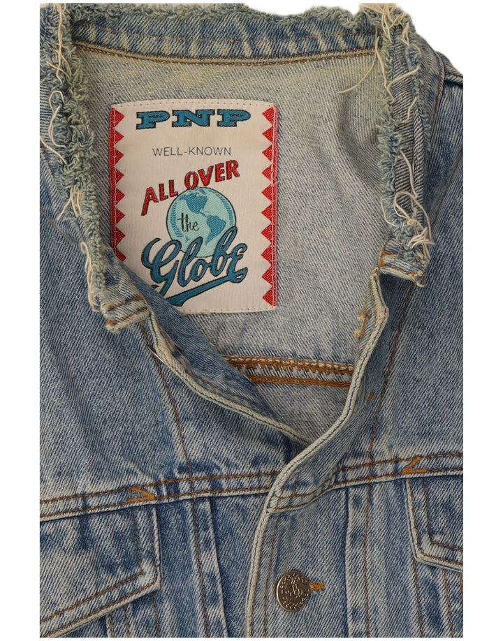 Giacca di jeans vintage da uomo UK 36 piccola blu