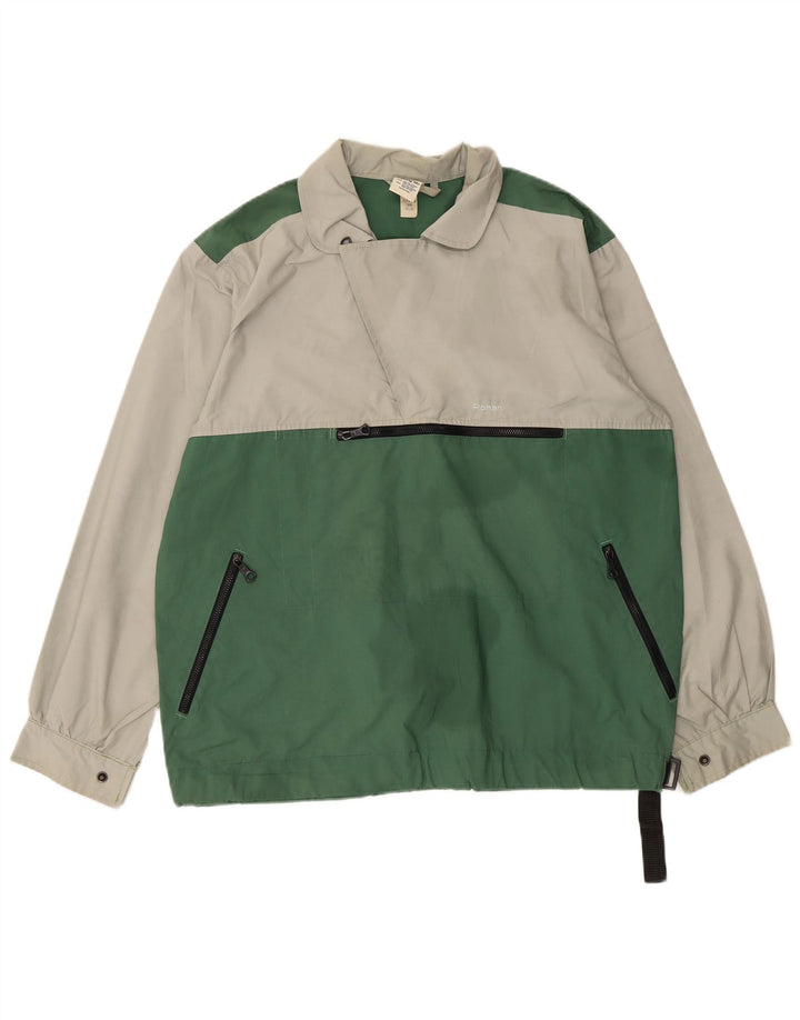 Giacca a vento pullover da uomo ROHAN UK 36 Small Green Colourblock