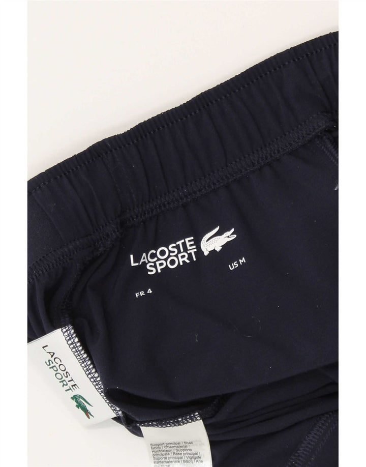 Pantaloncini sportivi grafici da uomo Lacoste taglia 4 medio poliestere blu navy