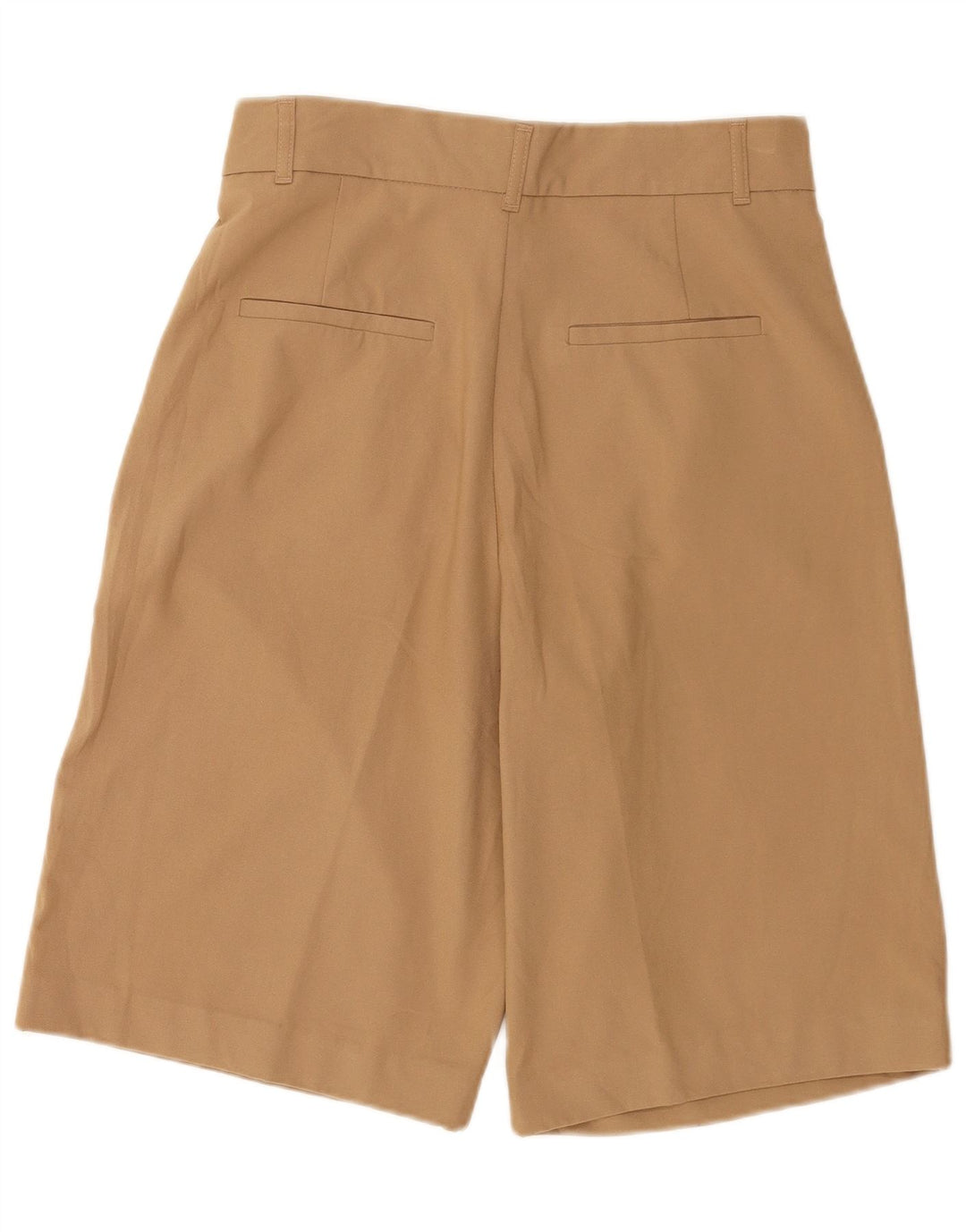 Pantaloncini chino con ancoraggio a vita alta da donna Zara medi W28 poliestere marrone