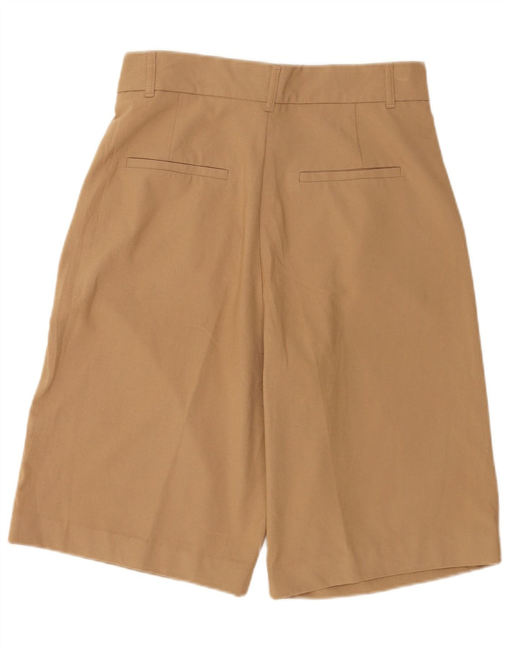 Pantaloncini chino con ancoraggio a vita alta da donna Zara medi W28 poliestere marrone