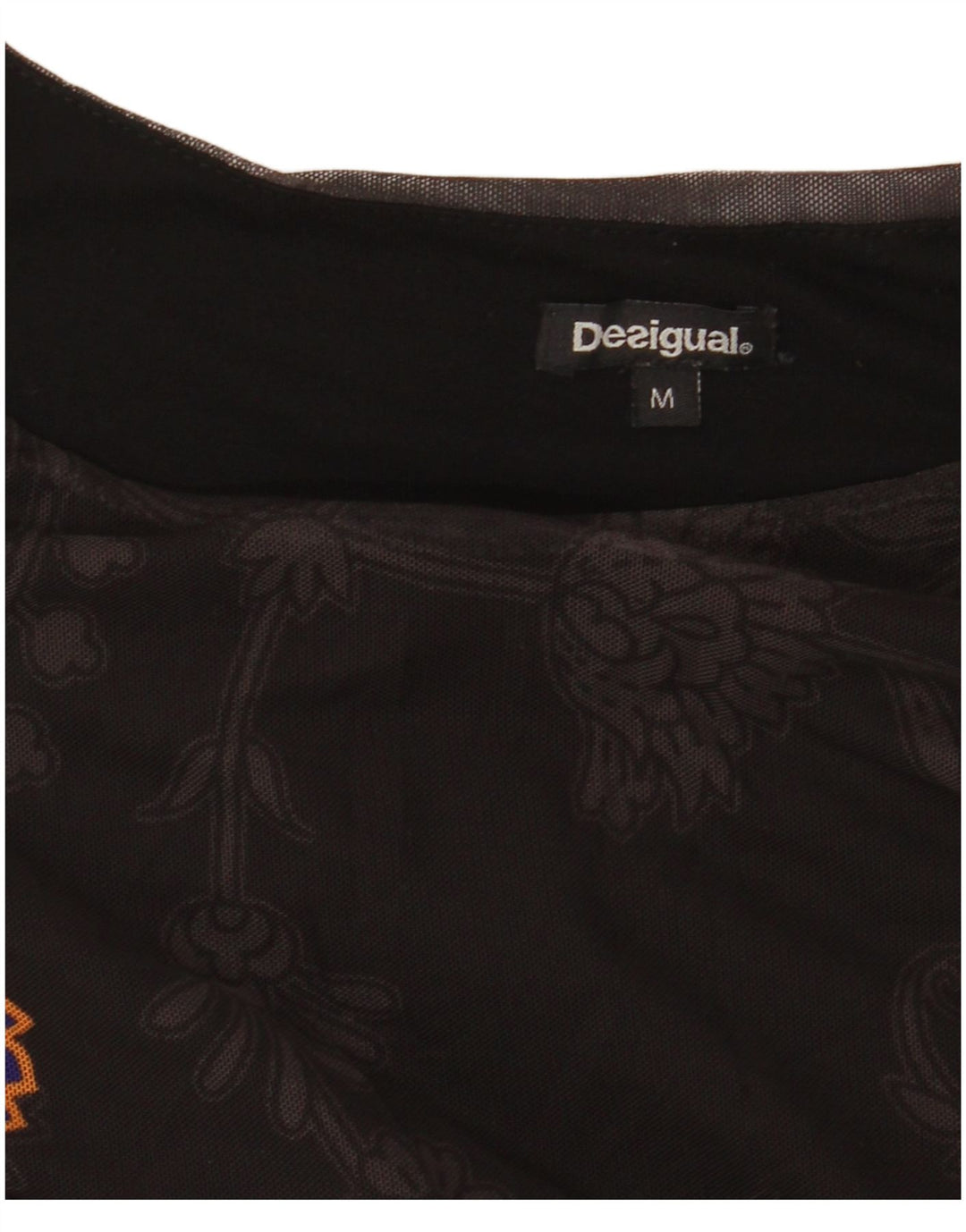 DESIGUAL Camicetta a maniche lunghe da donna Top UK 12 Medio Nero Floreale