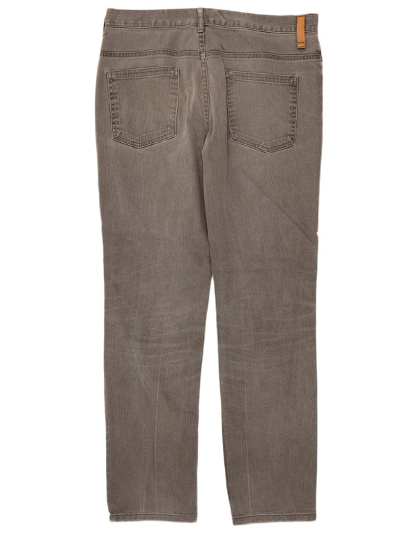Jeans dritti da uomo Zara EU 42 Large W32 L31 Cotone grigio