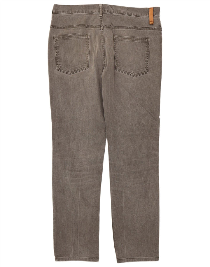 Jeans dritti da uomo Zara EU 42 Large W32 L31 Cotone grigio