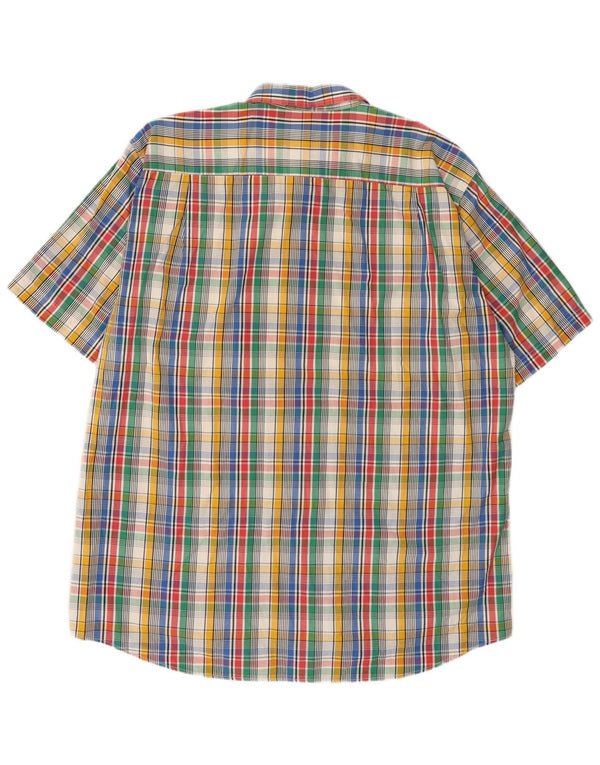 Camicia a maniche corte da uomo Levi's XL in cotone a quadri multicolore