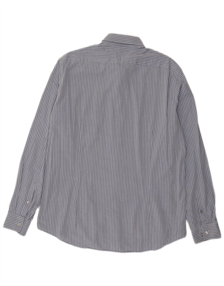 Camicia slim fit da uomo Calvin Klein taglia 43 17 XL a quadri blu