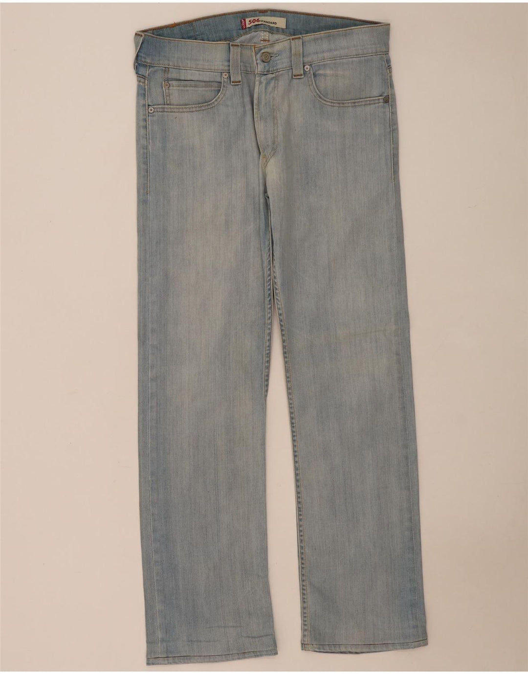 Jeans dritti Levi's 506 da donna W34 L32 cotone blu