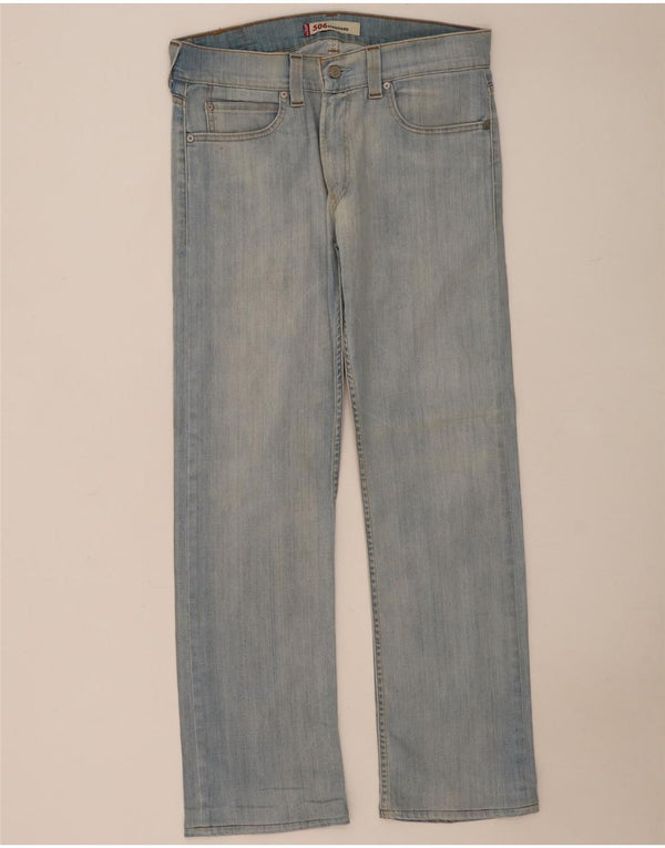 Jeans dritti Levi's 506 da donna W34 L32 cotone blu