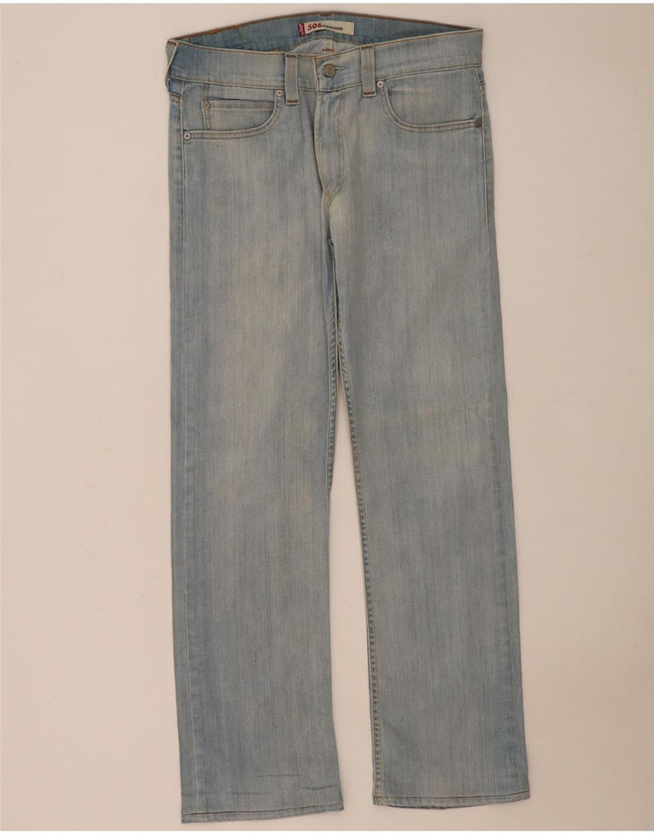 Jeans dritti Levi's 506 da donna W34 L32 cotone blu