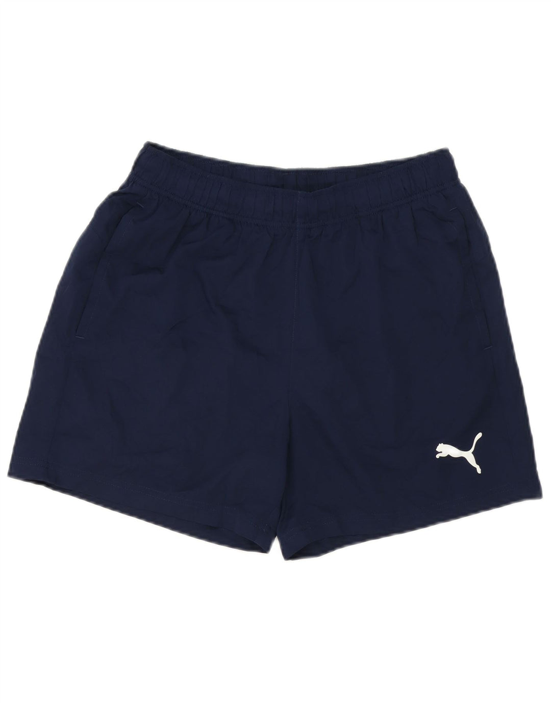 Pantaloncini sportivi da uomo Puma medi blu navy in poliestere