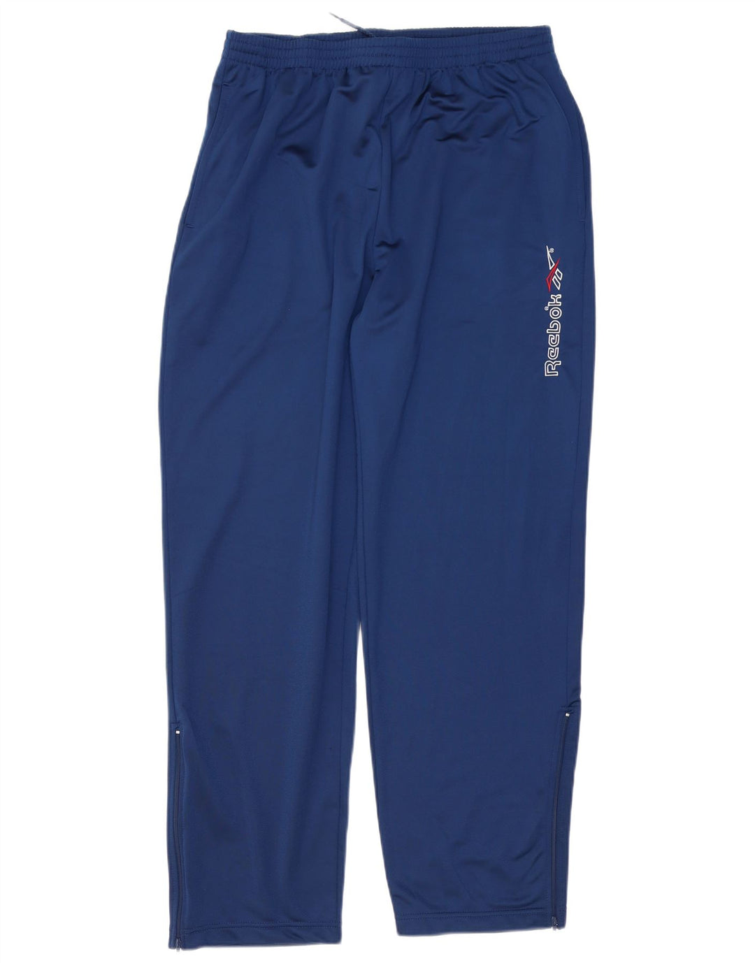 Pantaloni da tuta con grafica Reebok da uomo, grandi, in poliestere blu navy