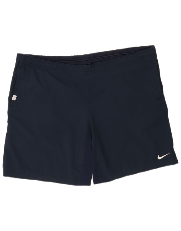 Pantaloncini sportivi Nike Dri Fit da uomo XL in poliestere blu navy