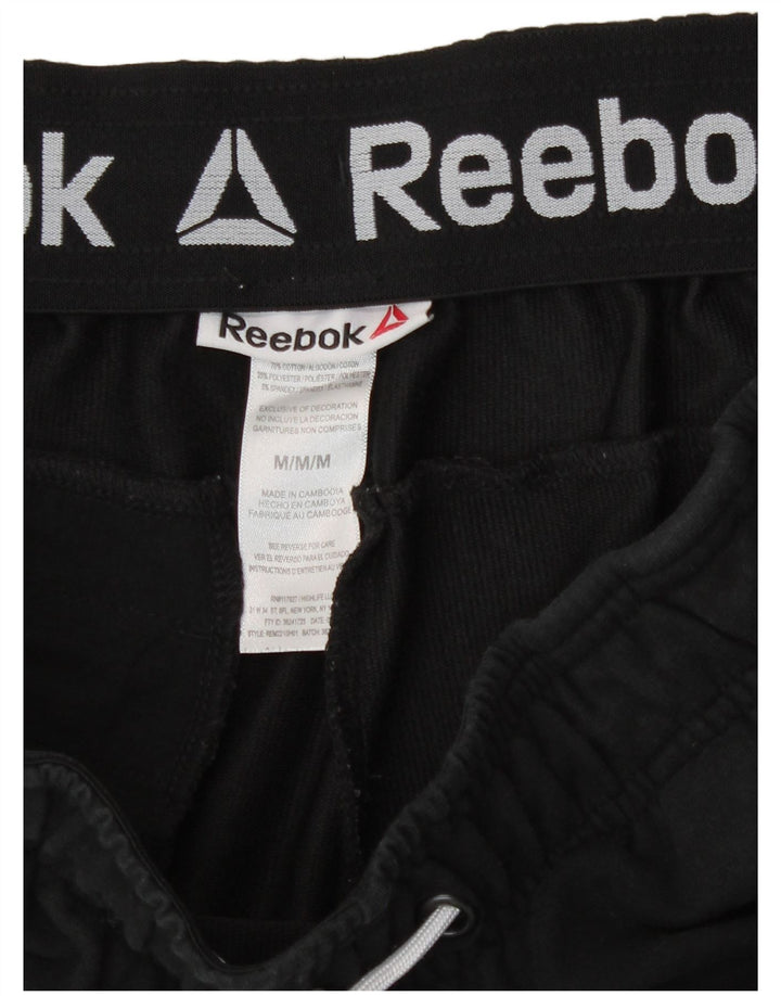 Pantaloncini sportivi Reebok da uomo di colore nero medio in cotone