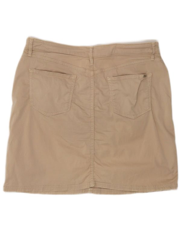 Minigonna da donna Tommy Hilfiger US 10 Large W32 Cotone beige
