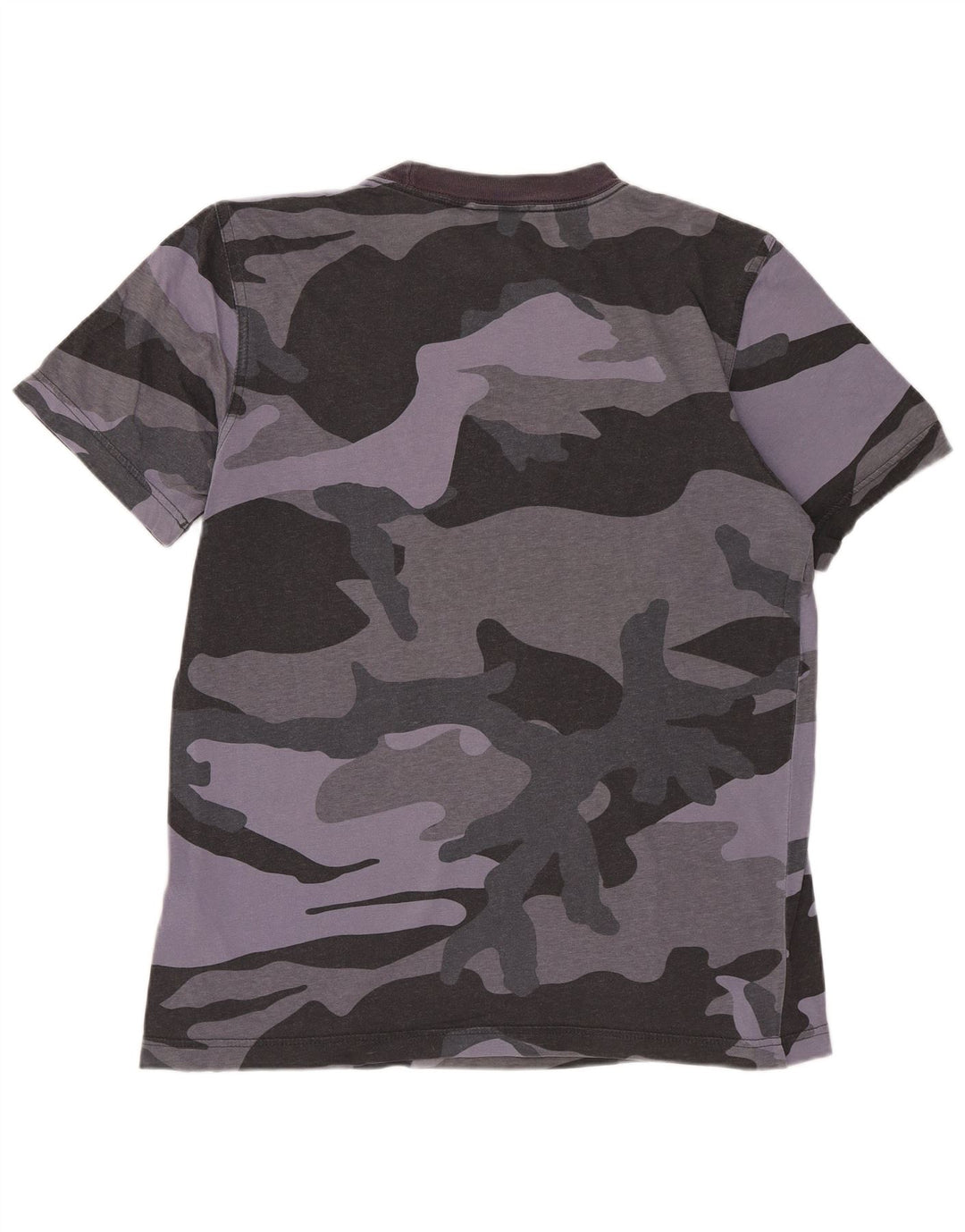 T-shirt grafica da uomo ADIDAS Top XS in cotone mimetico grigio