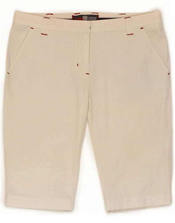 Pantaloncini chino da donna Slam IT 46 Large W32 Cotone bianco