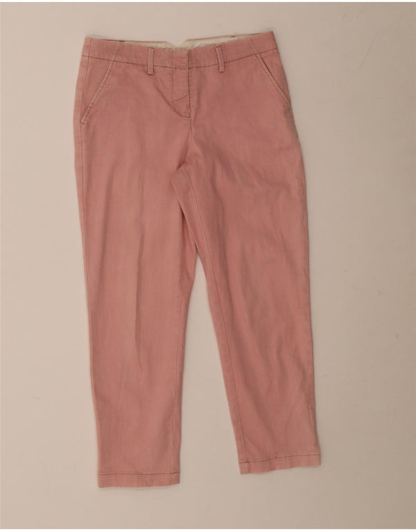 Pantaloni corti slim da donna Armani EU 40 Small W28 L25 Cotone rosa