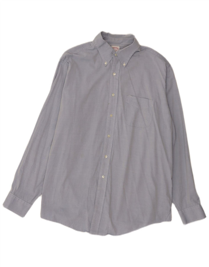 Camicia da uomo Brooks Brothers taglia 17 XL cotone blu