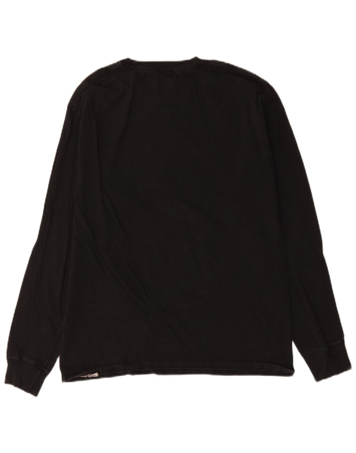 Champion Maglietta grafica da uomo a maniche lunghe, colore nero medio