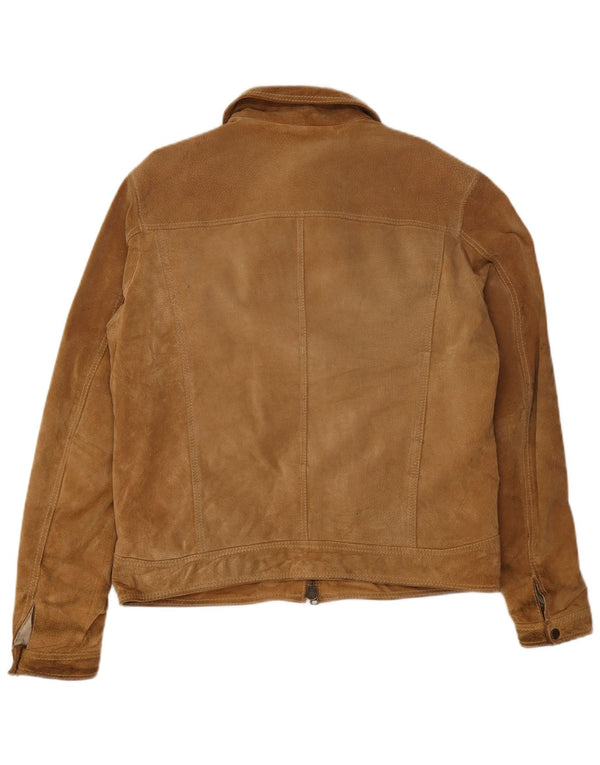 Bomber Uomo In Pelle Scamosciata Conbipel IT 54 XL Pelle Beige
