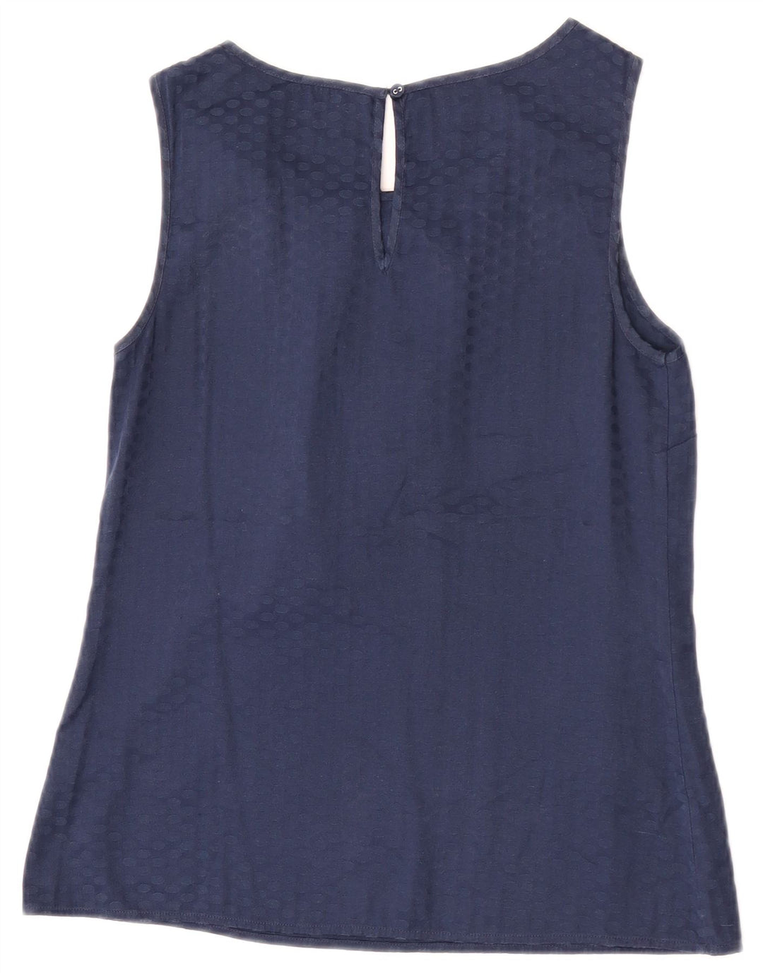 Camicetta senza maniche da donna Oasis UK 12 Poliestere maculato medio blu navy