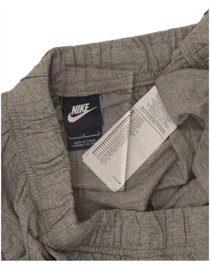 Pantaloncini sportivi da uomo NIKE grandi in cotone grigio