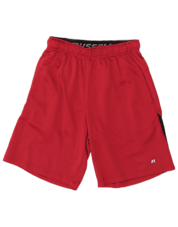 Pantaloncini sportivi Dri-Power da uomo Russell Athletic Small Red Colourblock