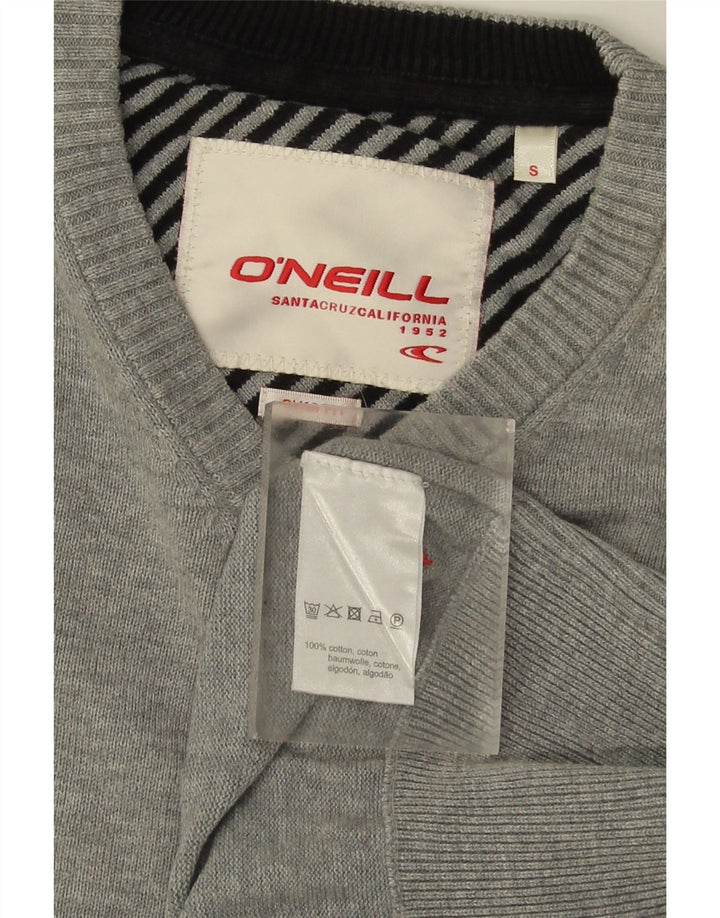 Maglione da uomo con scollo a V O'Neill piccolo in cotone grigio
