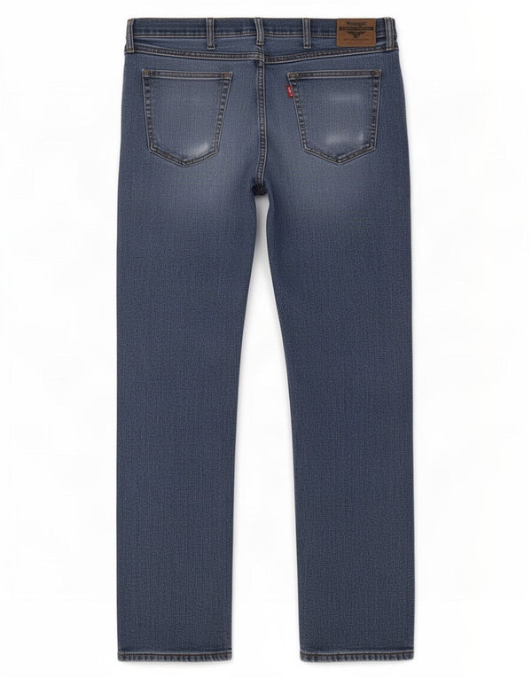 Jeans dritti da uomo Wrangler W36 L32 cotone blu
